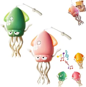 Electric Auto-Avoid Crawling Octopus Tummy Time Toy with LED Music, Crazy 8-Leg Magic Auto Dancing Octopus Sensor Toy, Smart-Tentacle Self-Navigating Robotic Pet Toys for Indoor Cat Dog(2pcsc)