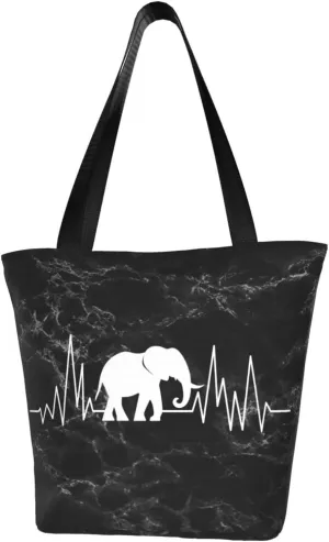 Elephant Heartbeat Fashion Shoulder Bag Large Capacity For Man Or Woman