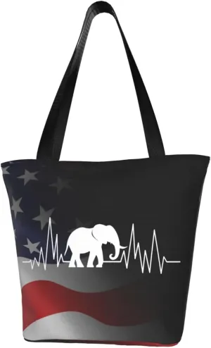 Elephant Heartbeat Fashion Shoulder Bag Large Capacity For Man Or Woman