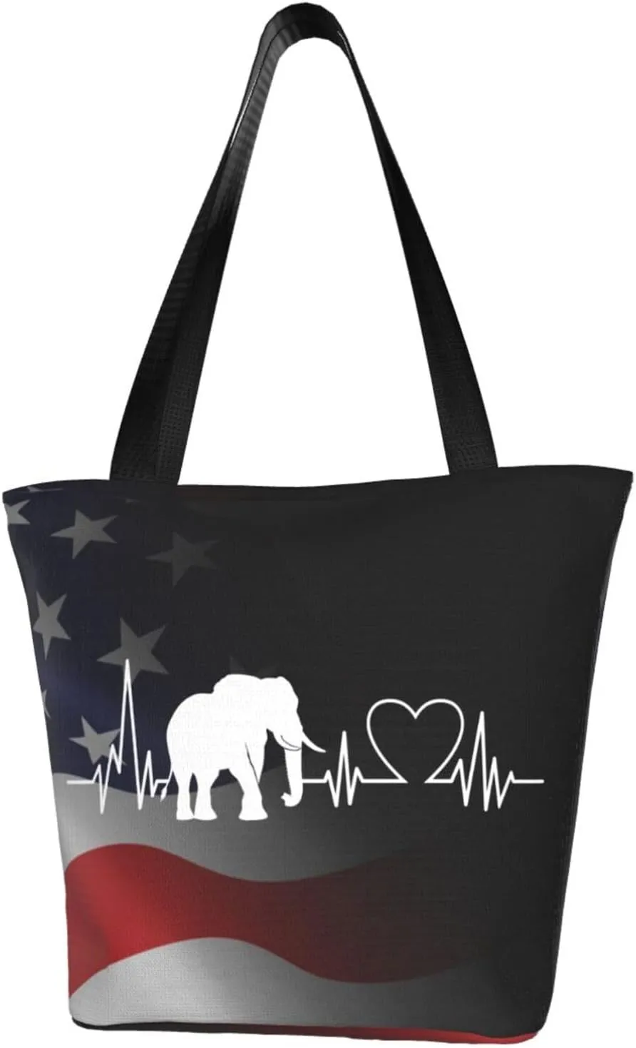 Elephant Heartbeat Fashion Shoulder Bag Large Capacity For Man Or Woman