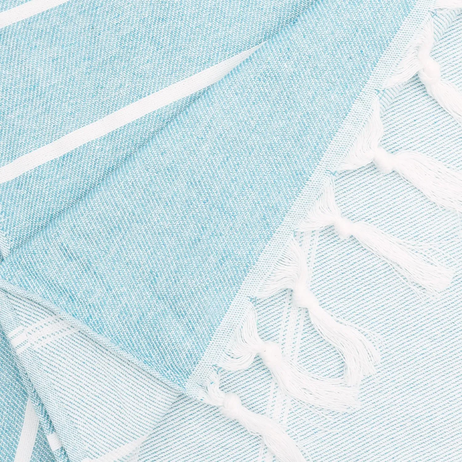 Eliamo Turkish Beach Towel Set of 6 Beach Towels Cotton Quick Dry Sand Free 36 x 71 inch Turkish Towel Oversized Lightweight Beach Towels Blue
