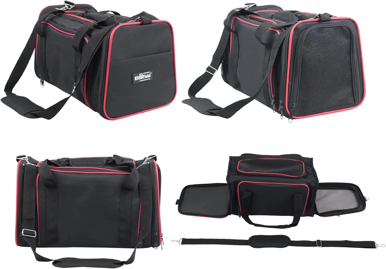 EliteField Expandable Soft Pet Carrier – Airline Approved