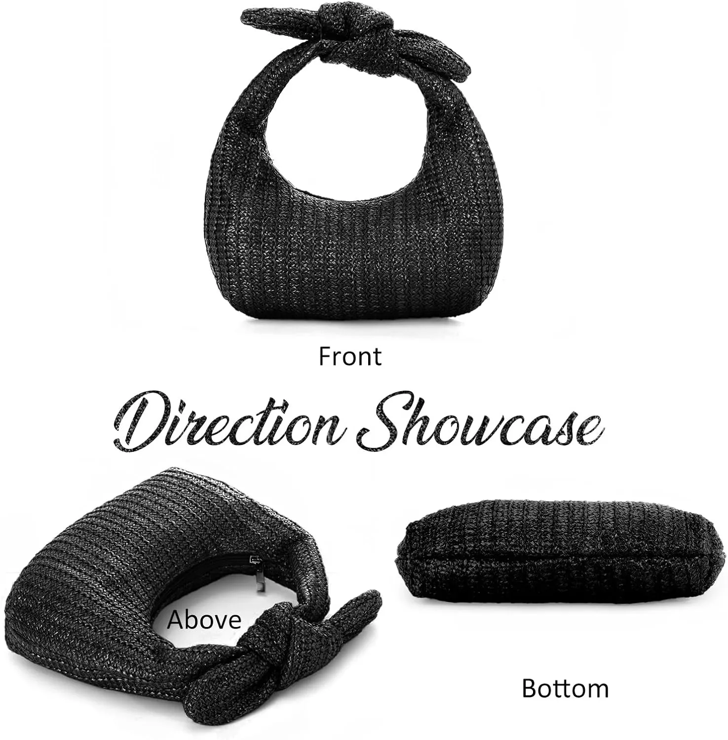 Emprier Bow Clutch Purse for Women Summer Beach Handbags Woven Clutch for Party Wedding Vacation 2025