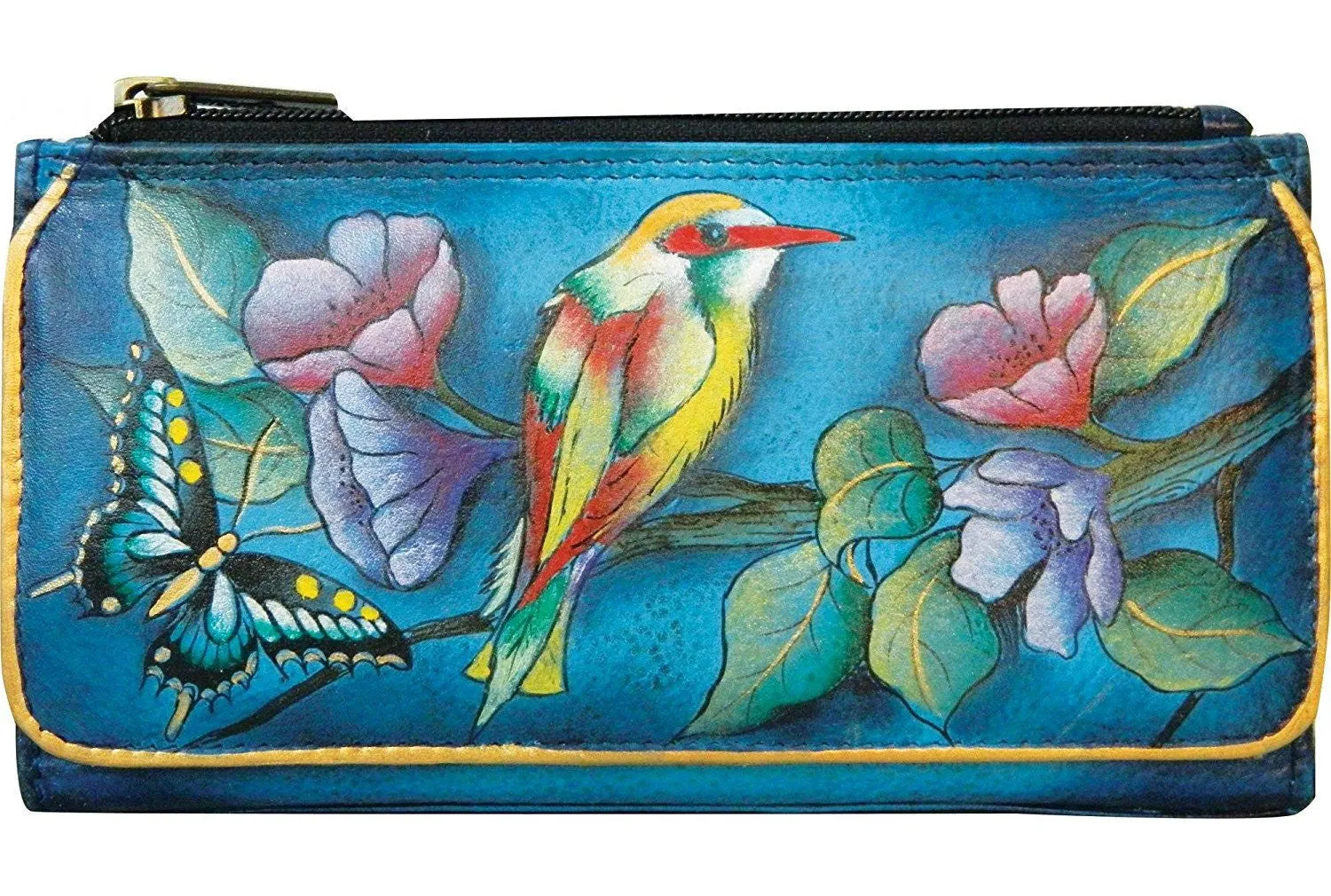 End-of-season sale Organizer by Hand Wallet Painted Leather Anuschka Savings-packed Leather