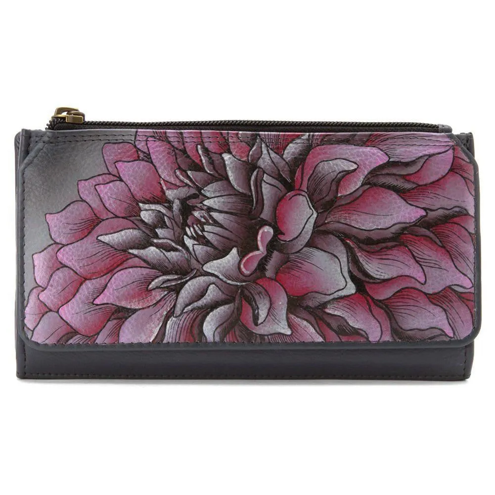 End-of-season sale Organizer by Hand Wallet Painted Leather Anuschka Savings-packed Leather