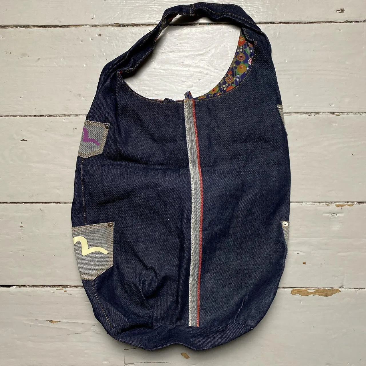 Evisu Multi Pocket Swoosh Bag
