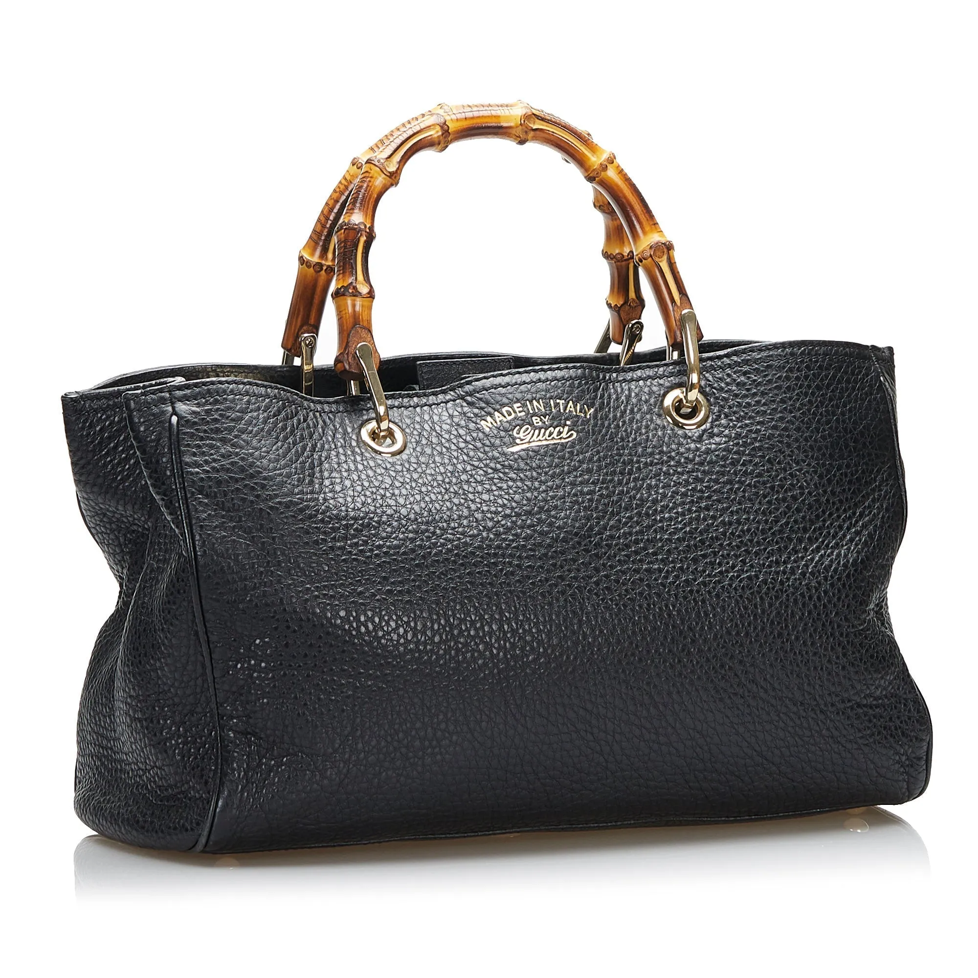 Exclusive Shopper Gucci Bamboo Shockproof Medium Tote Bag