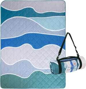 Exclusivo Mezcla Waterproof Picnic Blanket 60x80 Inches Large Multicolor Floral Polyester Sandproof Modern Camping Blanket
