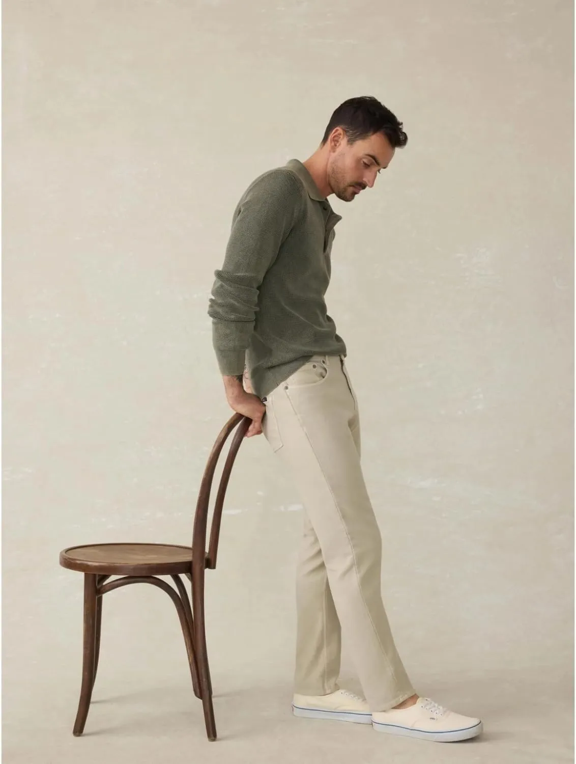 Faherty Men's Stretch Terry 5 Pocket Pant