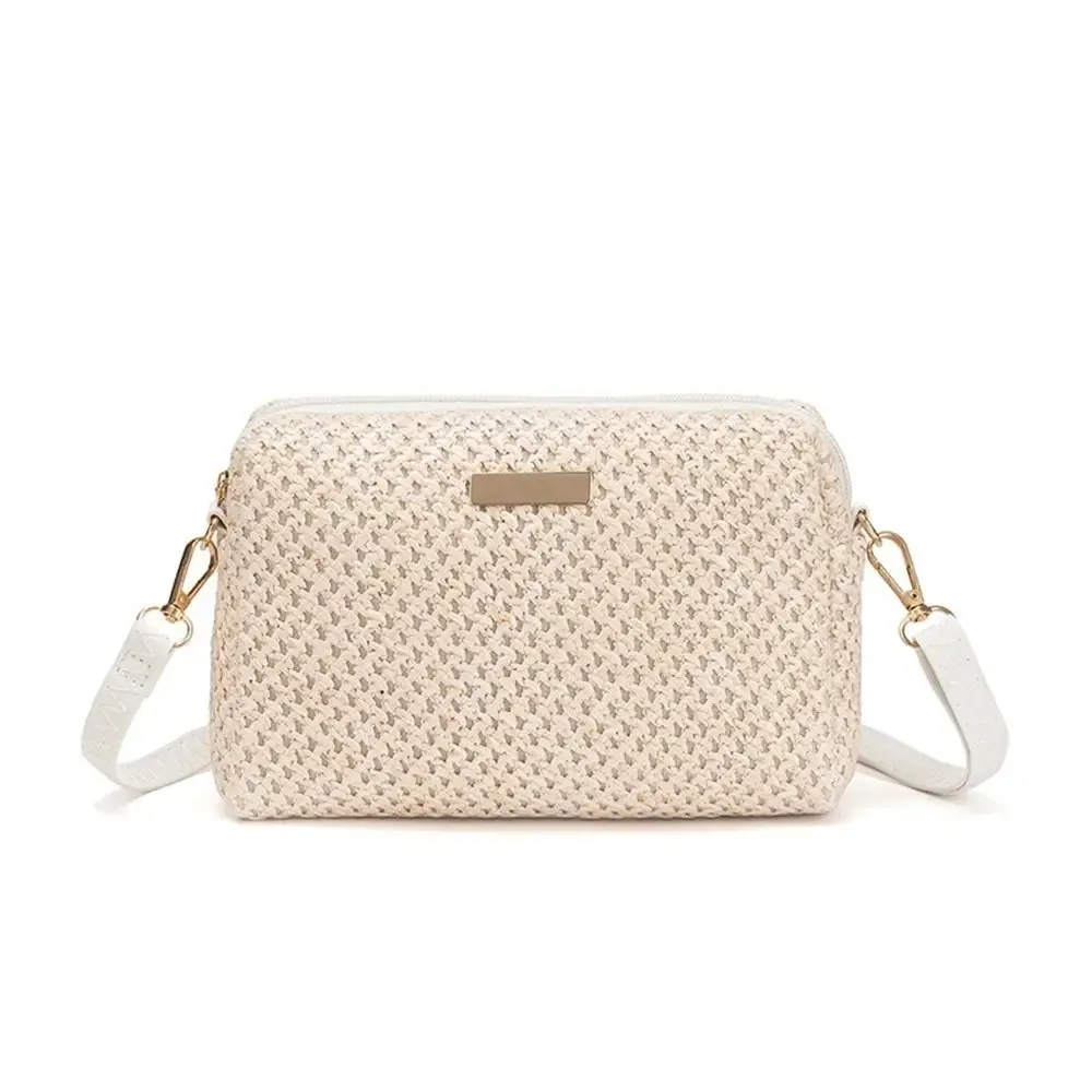 Fashion Women Woven Straw Shoulder Bags Summer Beach Bag Straw Woven Crossbody Bag Female Handbags Shopping Bag