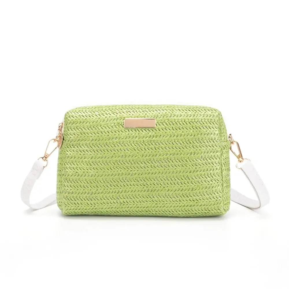Fashion Women Woven Straw Shoulder Bags Summer Beach Bag Straw Woven Crossbody Bag Female Handbags Shopping Bag