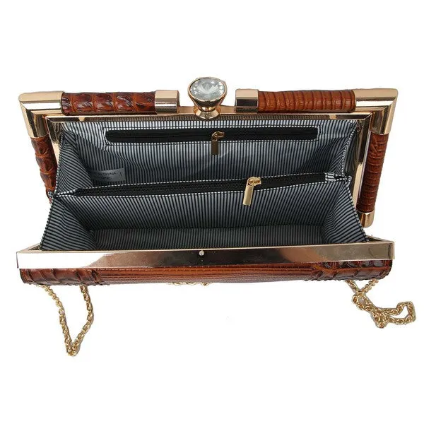 Faux Leather Clutch