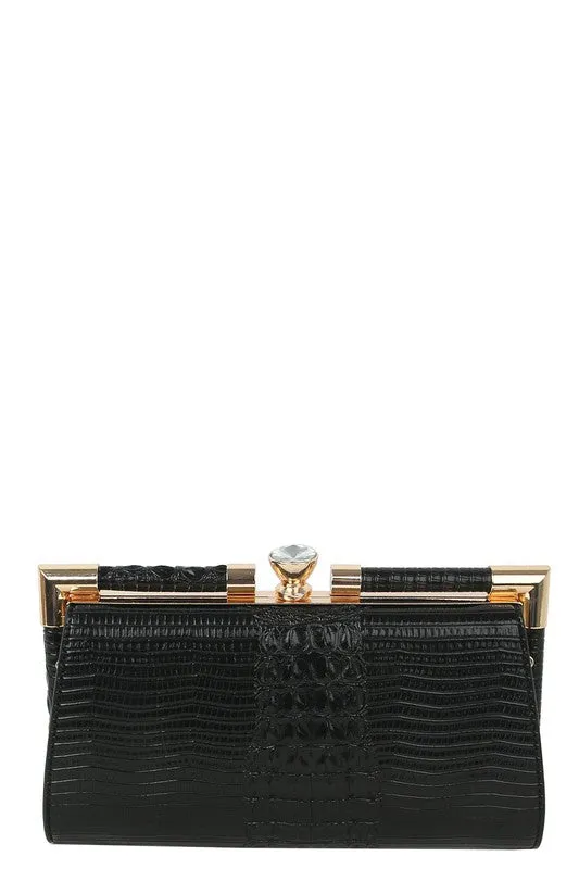 Faux Leather Clutch