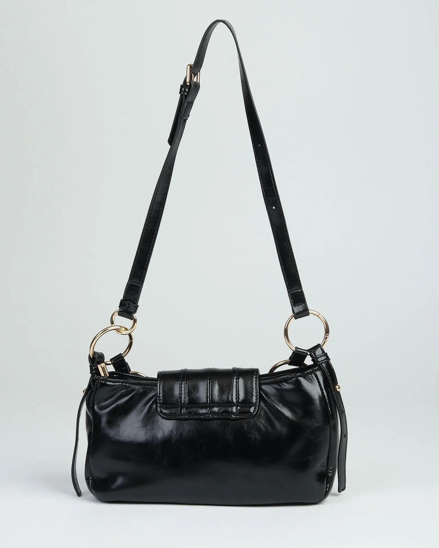 Faux Leather Shoulder Bag