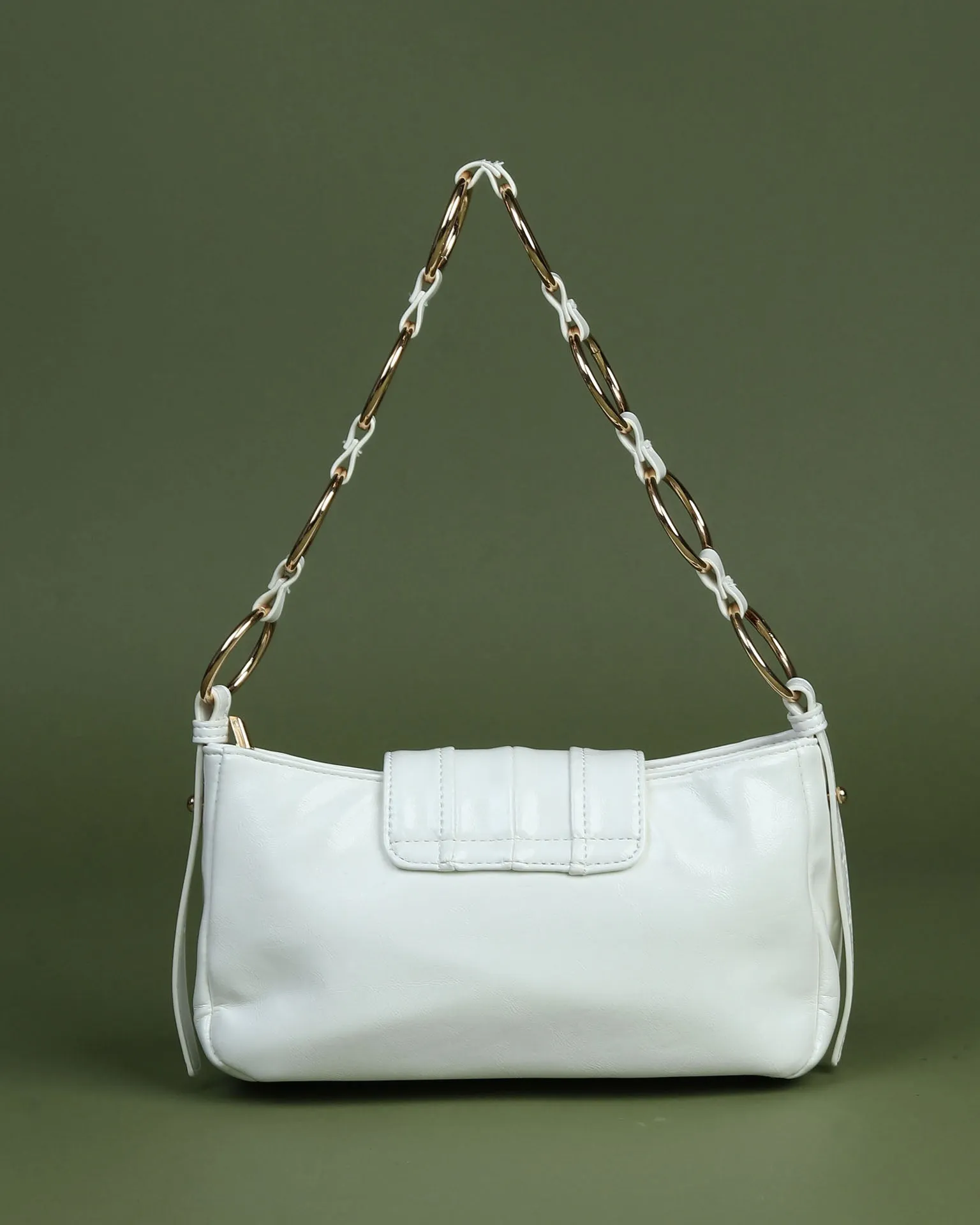 Faux Leather Shoulder Bag