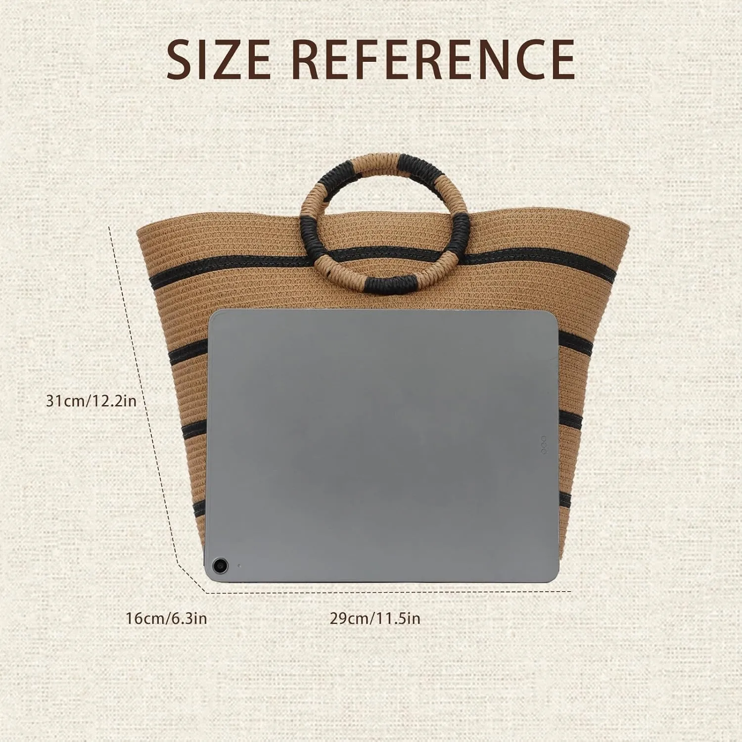 Fecialy Straw Handbags for women Straw Summer Beach bag Large Straw Tote Bags Rattan Woven Straw Bag