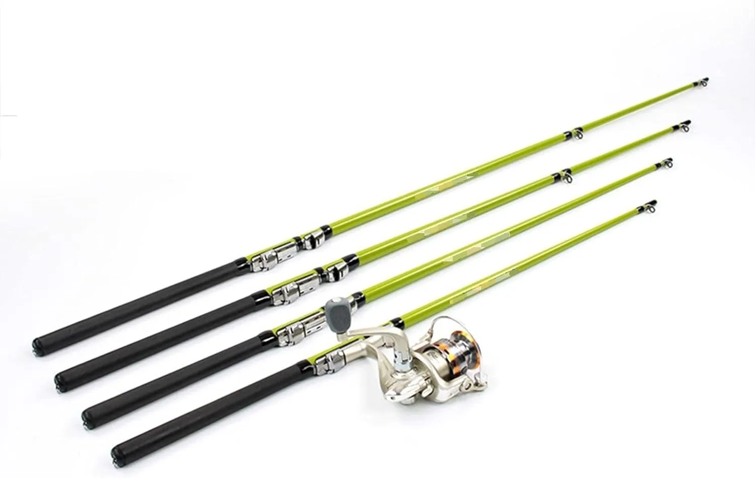 Fishing Pole Telescopic Fishing Rod and Metal Reel Combo Set Fishing Pole for Travel Saltwater Freshwater Boat Fishing Beginners Portable Fishing Pole Fishing Supplies