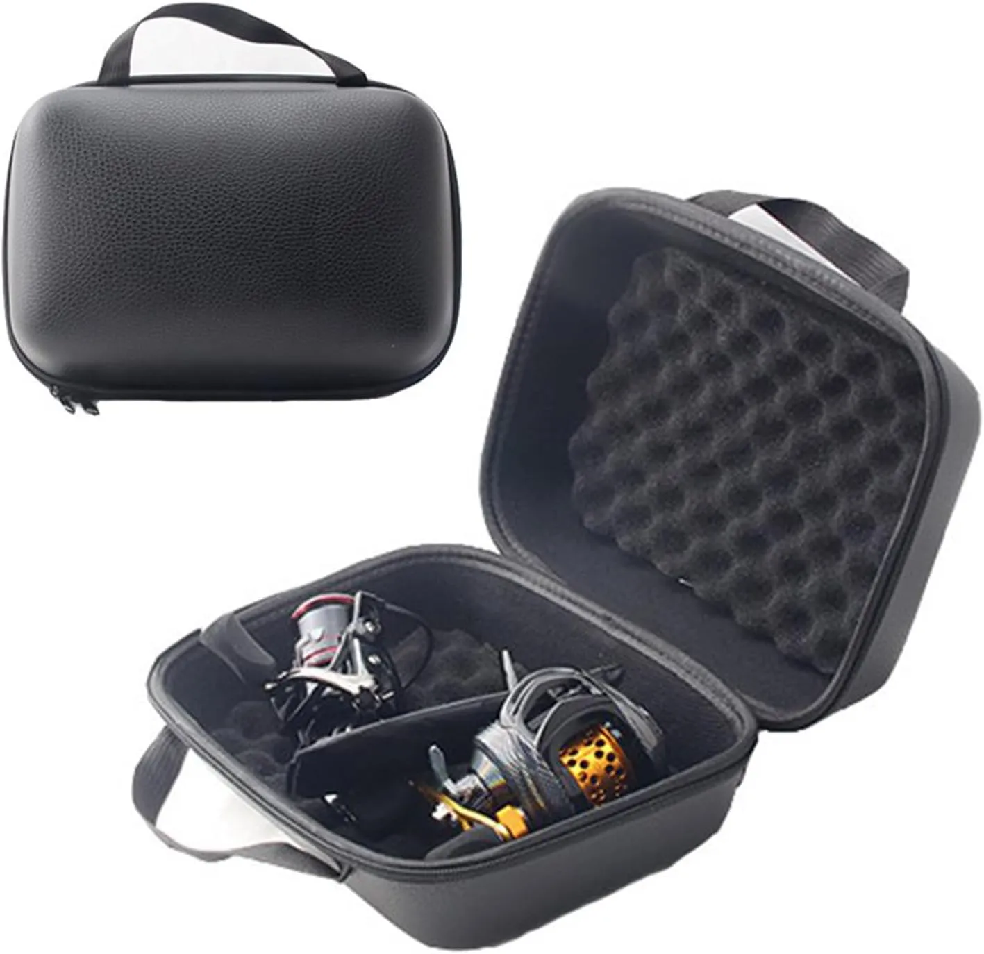 Fishing Reel Bag, Portable Shockproof Waterproof Fishing Reel Protective Case for Baitcasting Drum Spinning Raft Reels