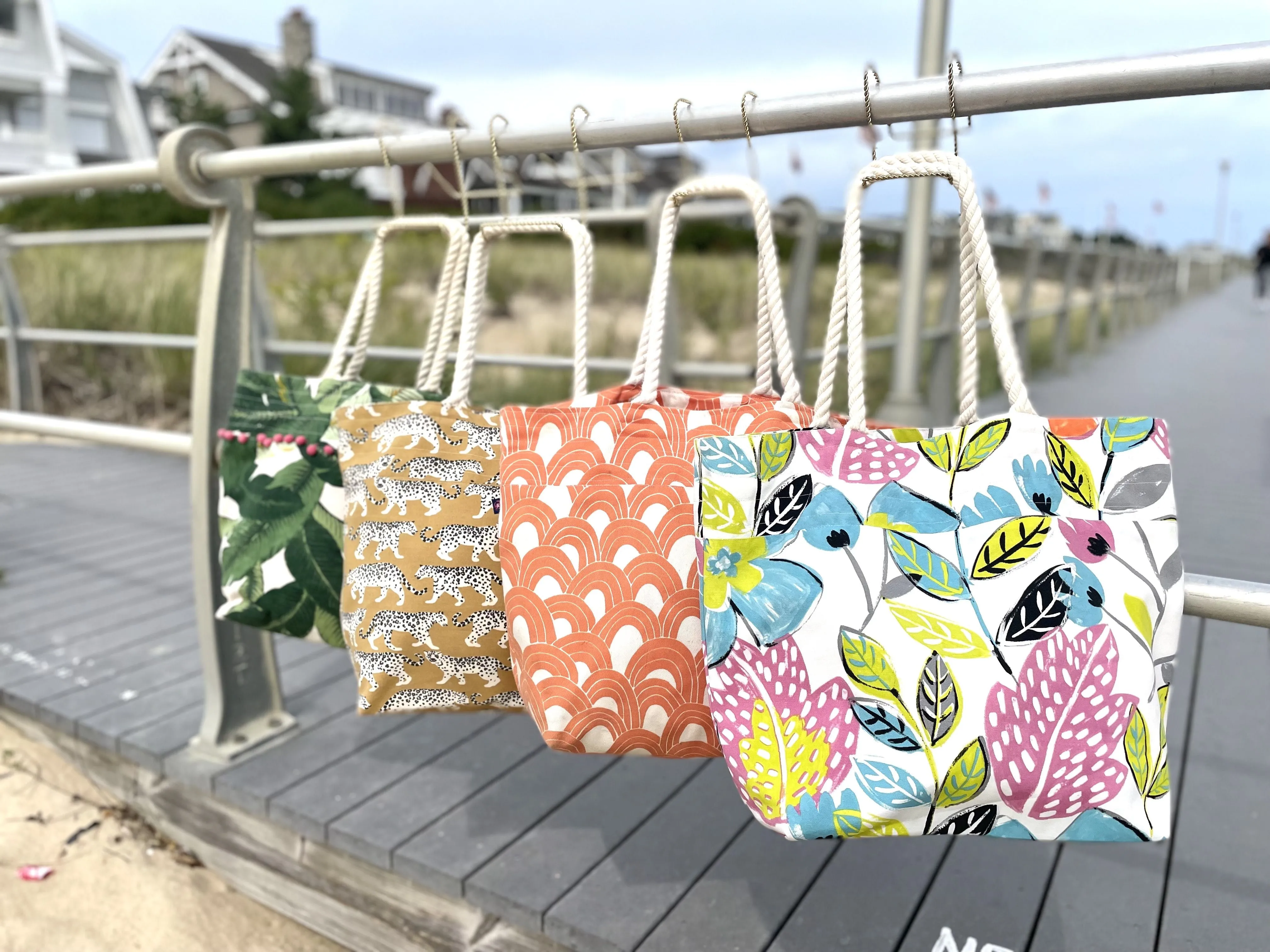 Floral Beach Bag