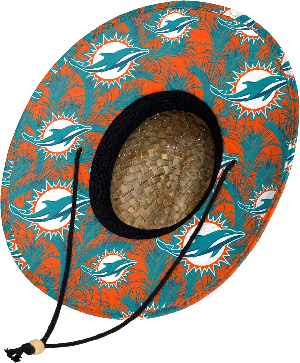 FOCO Men's NFL Team Logo Floral Lifeguard Beach Straw Sun Hat