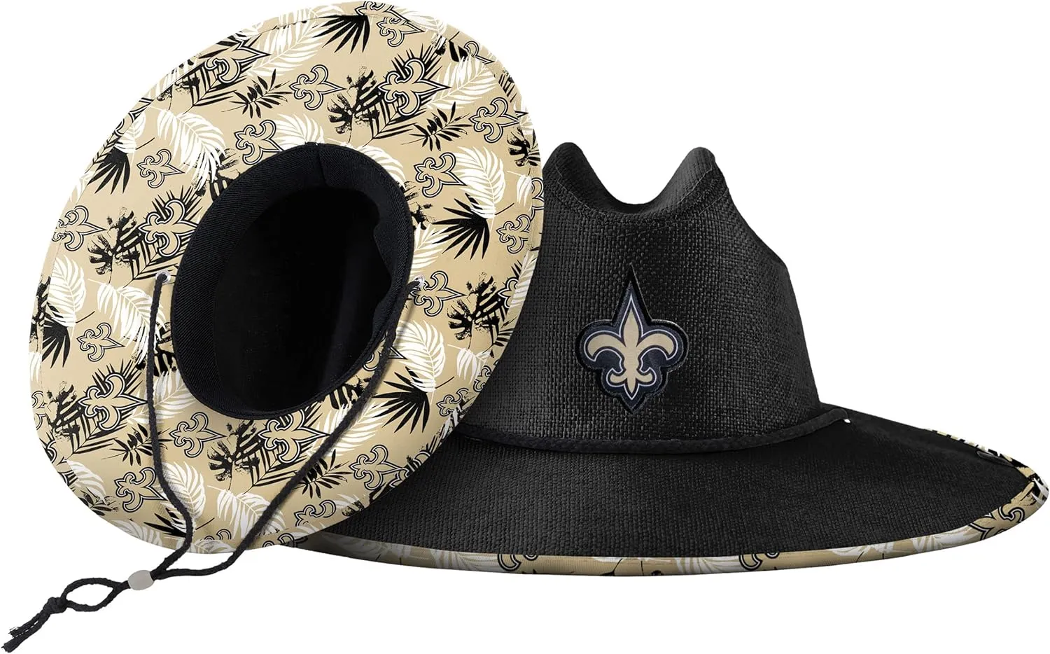 FOCO Men's NFL Team Logo Floral Lifeguard Beach Straw Sun Hat