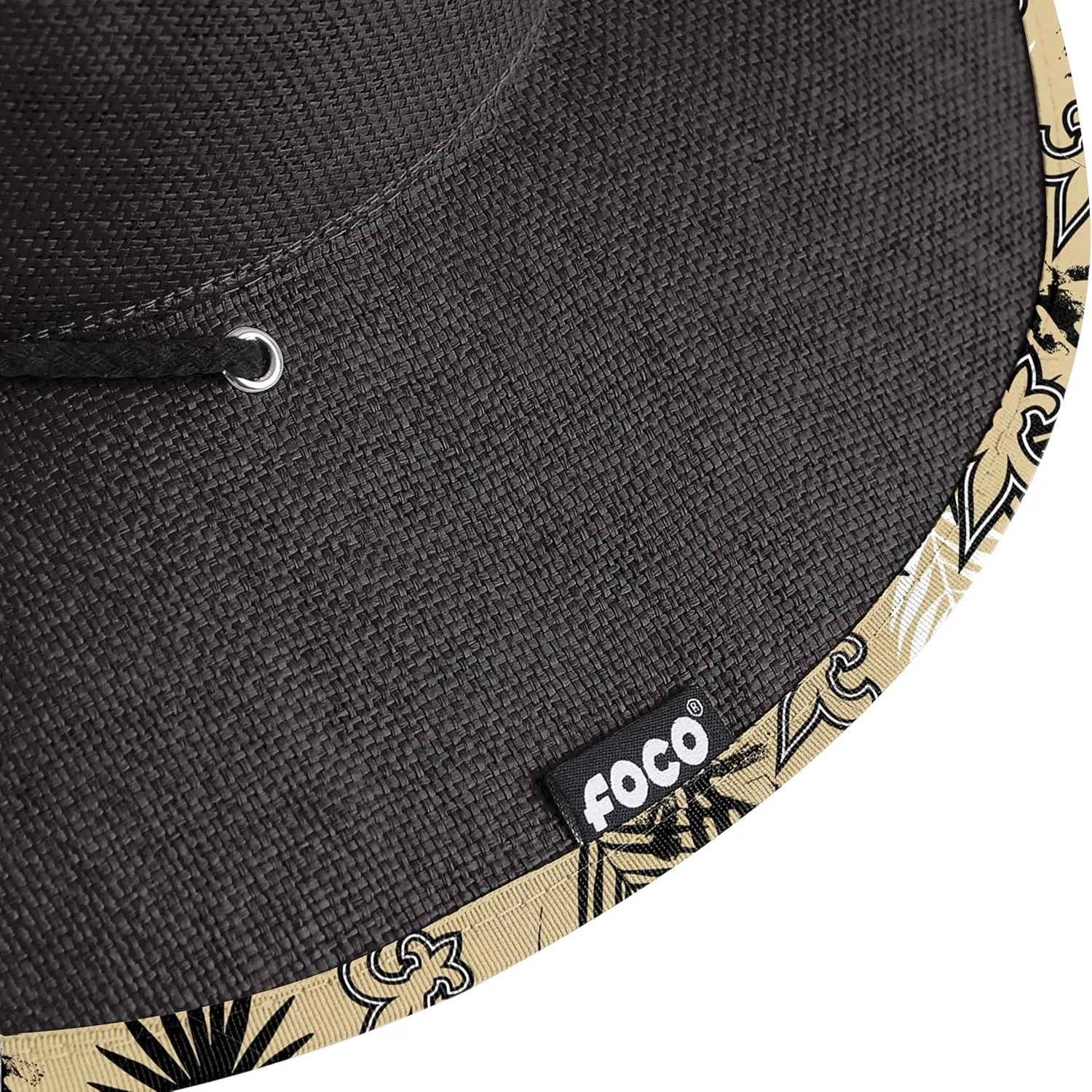 FOCO Men's NFL Team Logo Floral Lifeguard Beach Straw Sun Hat