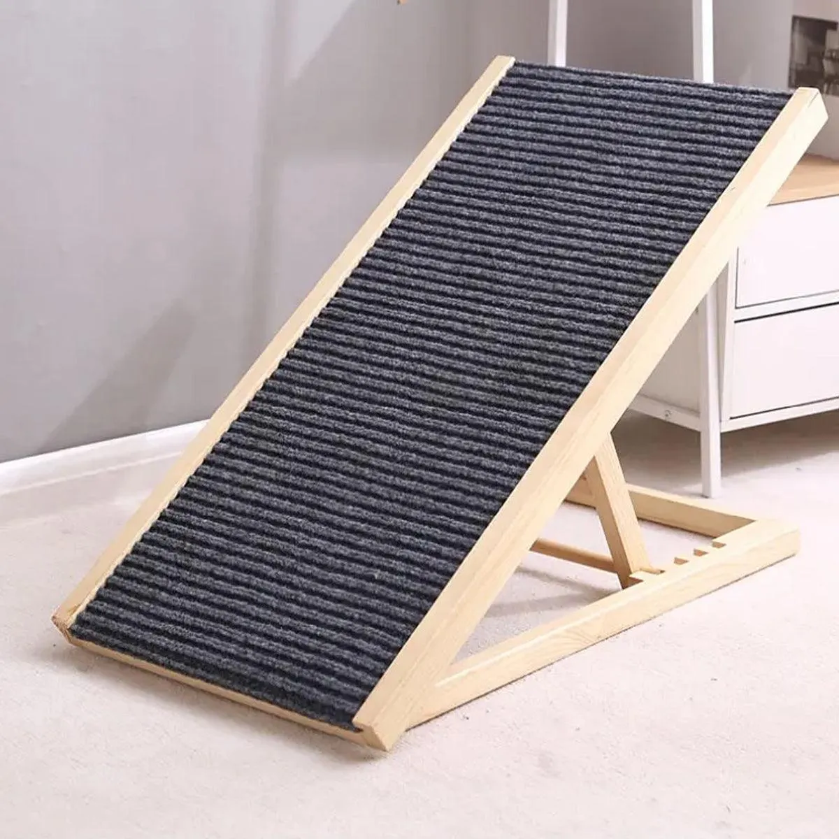 Foldable Dog Pet Ramp 70cm Adjustable Height Stairs for Bed Sofa Car Access