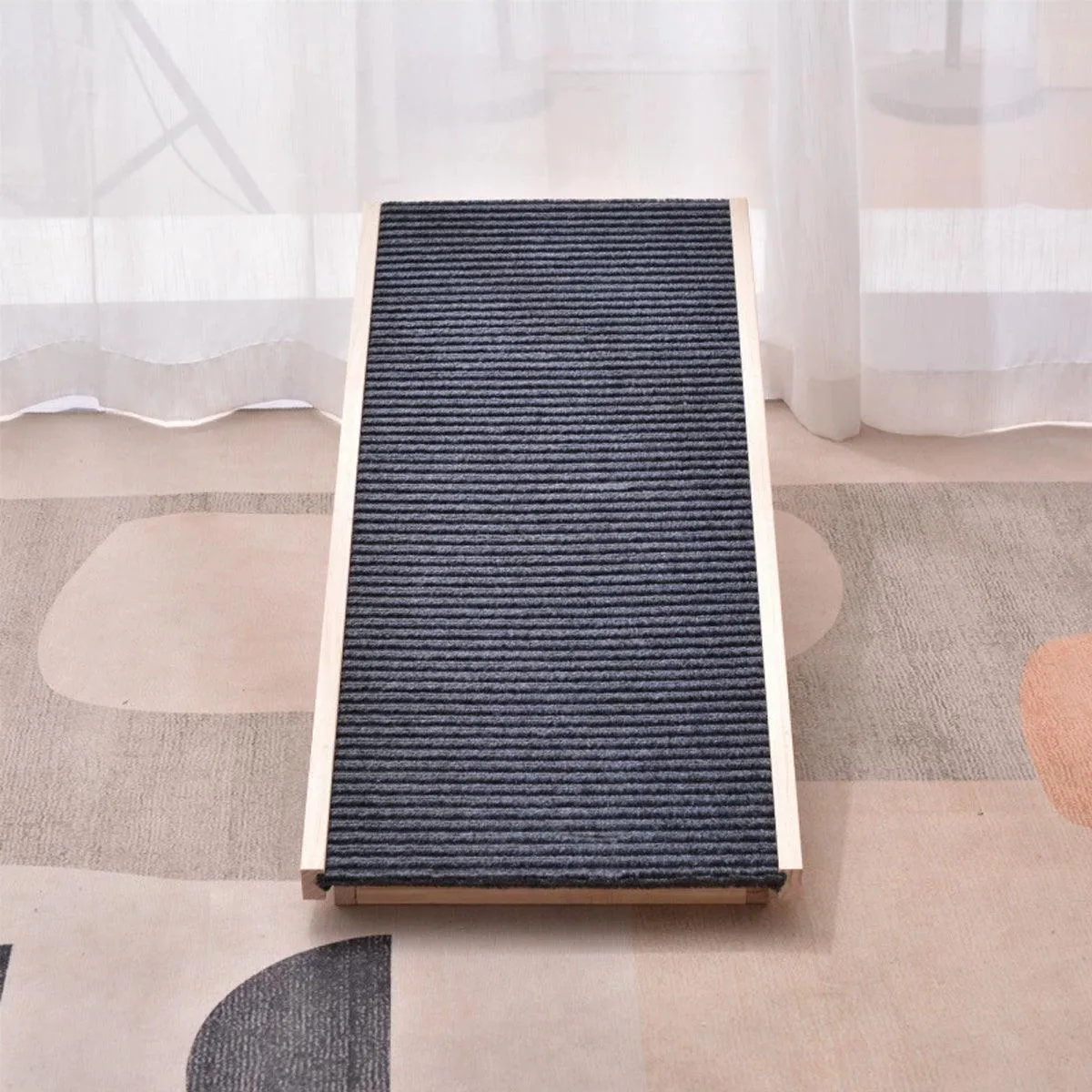 Foldable Dog Pet Ramp 70cm Adjustable Height Stairs for Bed Sofa Car Access