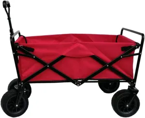 Folding Trolley Garden Hand Pull Wagon Garden Transport Cart Protable Truck for Outdoor Camping BBQ Shopping Gardening-150KG Capacity