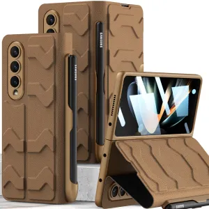 For Samsung Galaxy Z Fold 4 Card Case Leather Shockproof