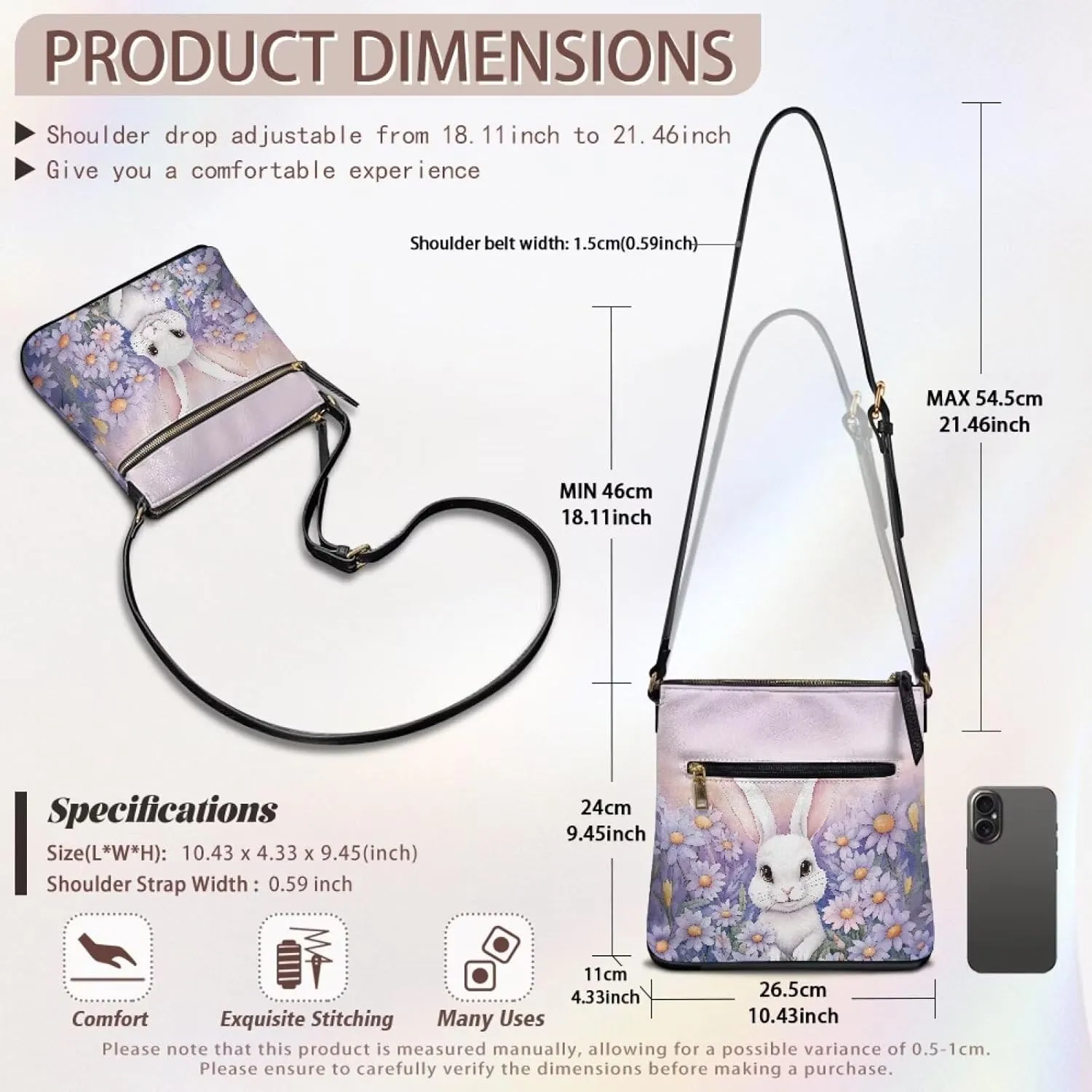FOR U DESIGNS Travel Crossbody Bags for Women Anti Theft Trendy Shoulder Bags for School Leather Sling Bag