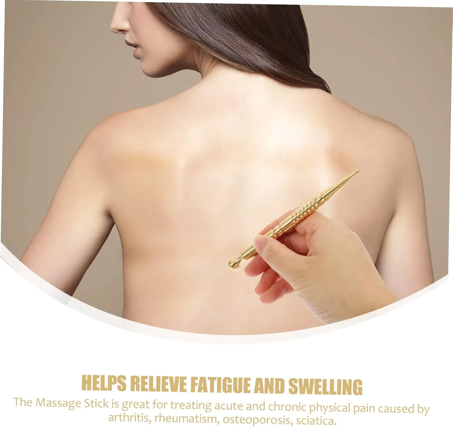 FRCOLOR Pcs Small Acupressure Pen for Pen Brass Body Portable Massage Tool for Household Use