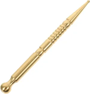 FRCOLOR Pcs Small Acupressure Pen for Pen Brass Body Portable Massage Tool for Household Use