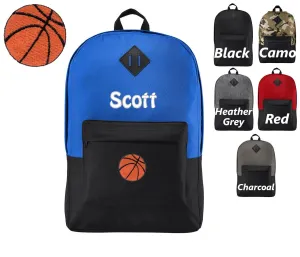 Free returns Backpack Custom Name, Personalized Kids Embroidered Backpack, Backpack, Value-based Gift, Retro Basketball Monogrammed Custom Kids School Gift, Kids