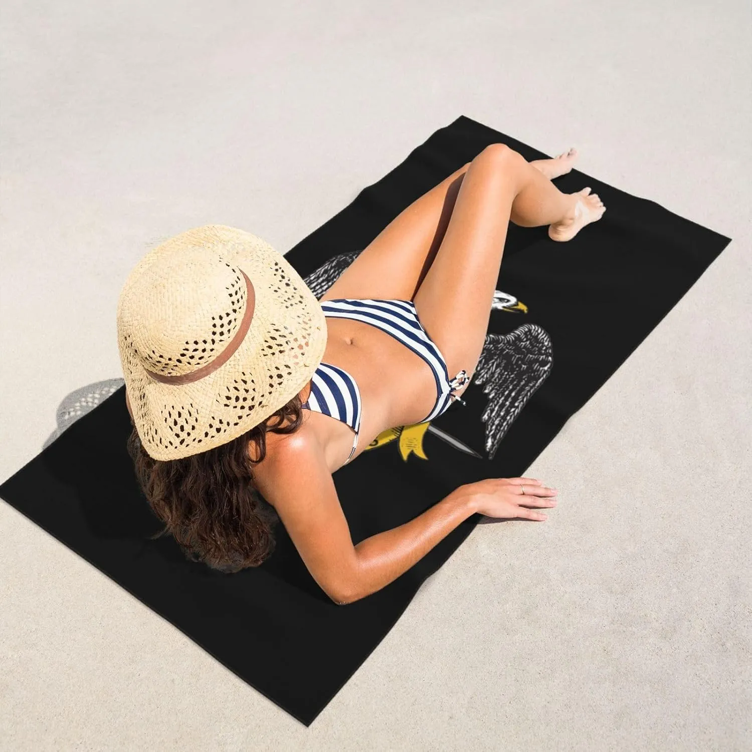 Freemasonry and Scottish Rite Beach Towel 55x27.5 Inches - Ultra Soft Quick Dry Sand Towel, Lightweight Large Bath Towel for Pool, Summer, Travel