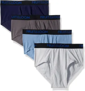 Fruit of the Loom Men's 4pk Breathable Cotton Micro-mesh Briefs