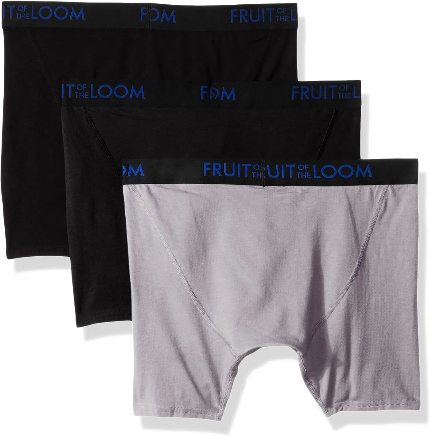 Fruit of the Loom Men's Premium 3pk Breathable Cotton Micro-mesh Boxer Brief