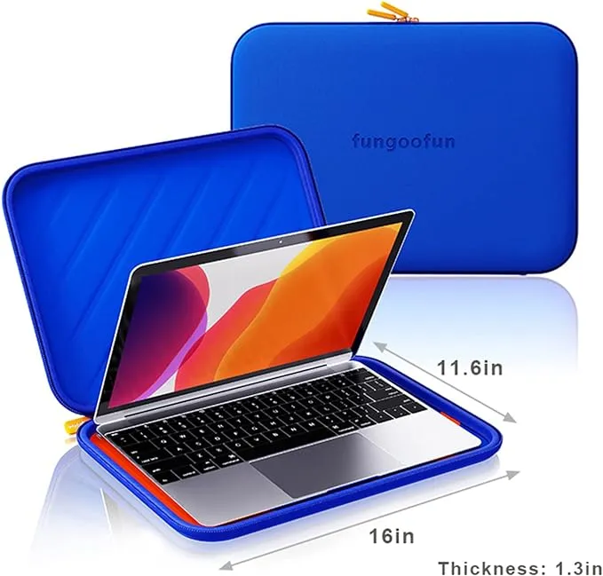 Fungoofun 15" Water proof laptop sleeve- Blue