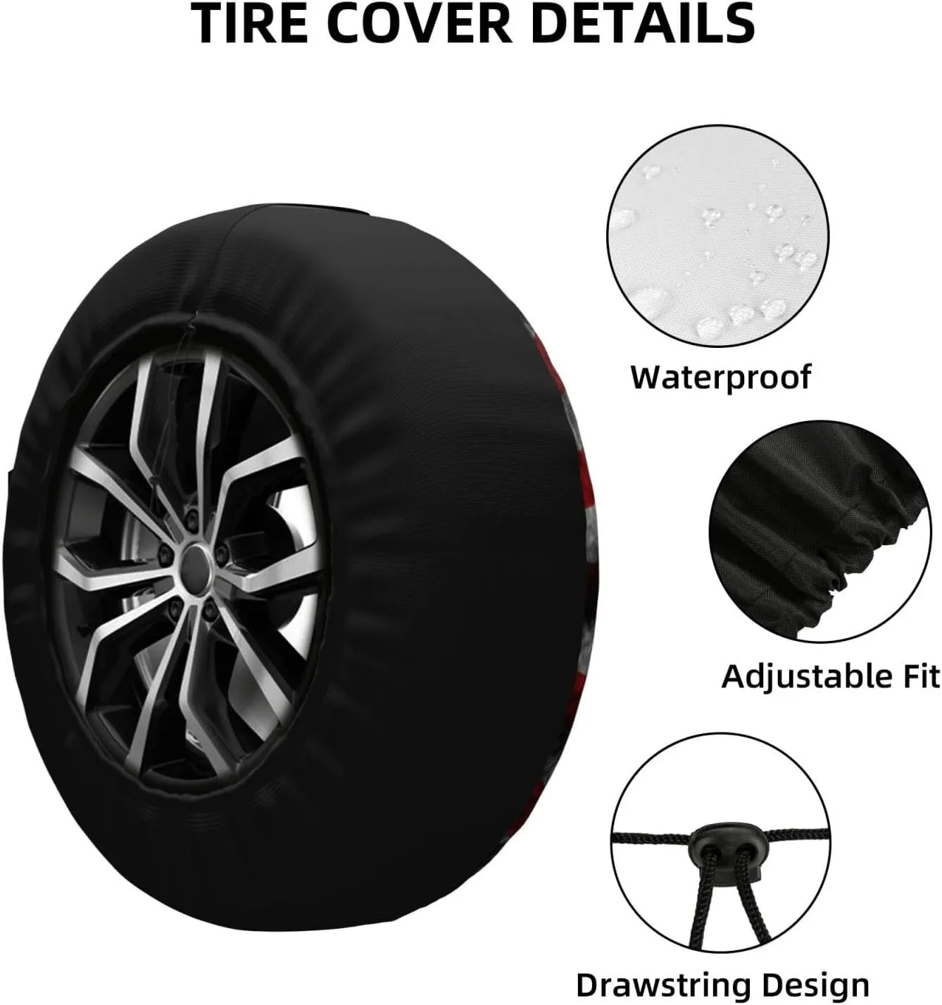 Funny Duck Spare Tire Cover Weatherproof Universal Wheel Protectors Cute Duck Wheel Covers for Rv Camper Travel Trailer SUV Truck 15 Inch