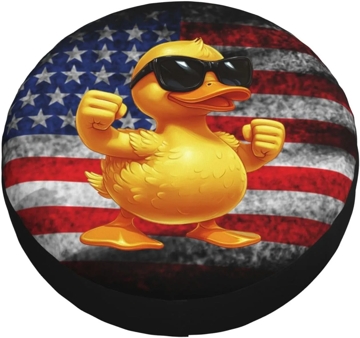 Funny Duck Spare Tire Cover Weatherproof Universal Wheel Protectors Cute Duck Wheel Covers for Rv Camper Travel Trailer SUV Truck 15 Inch