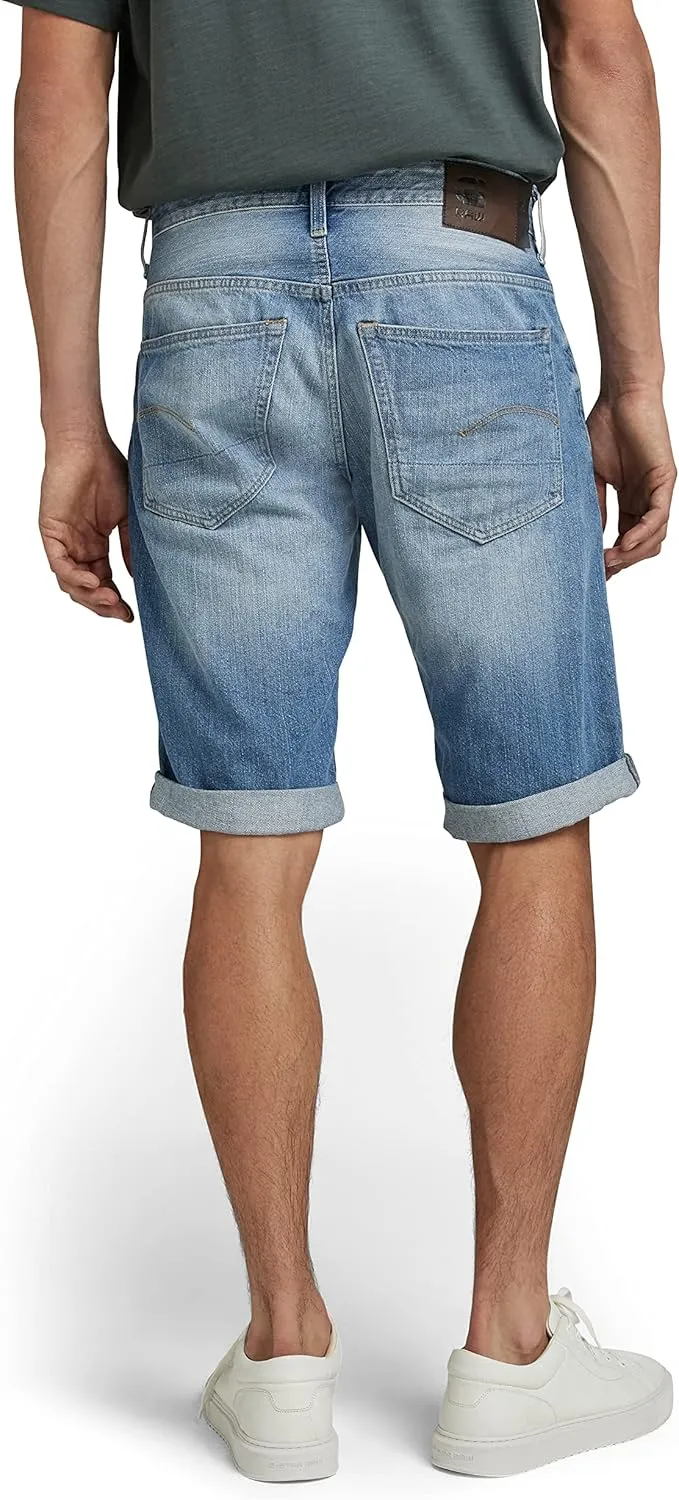 G-STAR RAW Men's 3301 Straight Fit Denim Shorts