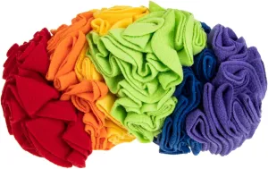 GALPADA Colorful Dog Snuffle Mat Portable Pet Foraging for Mental Exercise Durable Polar Fleece Design Engaging Sniffing Activity for Indoor for Dogs and Puppies