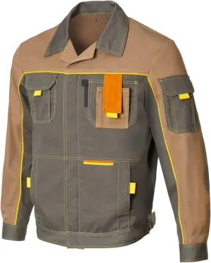 Genesis Men's Relaxed Fit Jacket Workwear with Convenient Tool Pockets