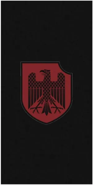 German Knight Heraldic Shield Bath Towels Oversized Bathroom Towel Beach Towel Yoga Towel for Hotel Guest Spa Gym