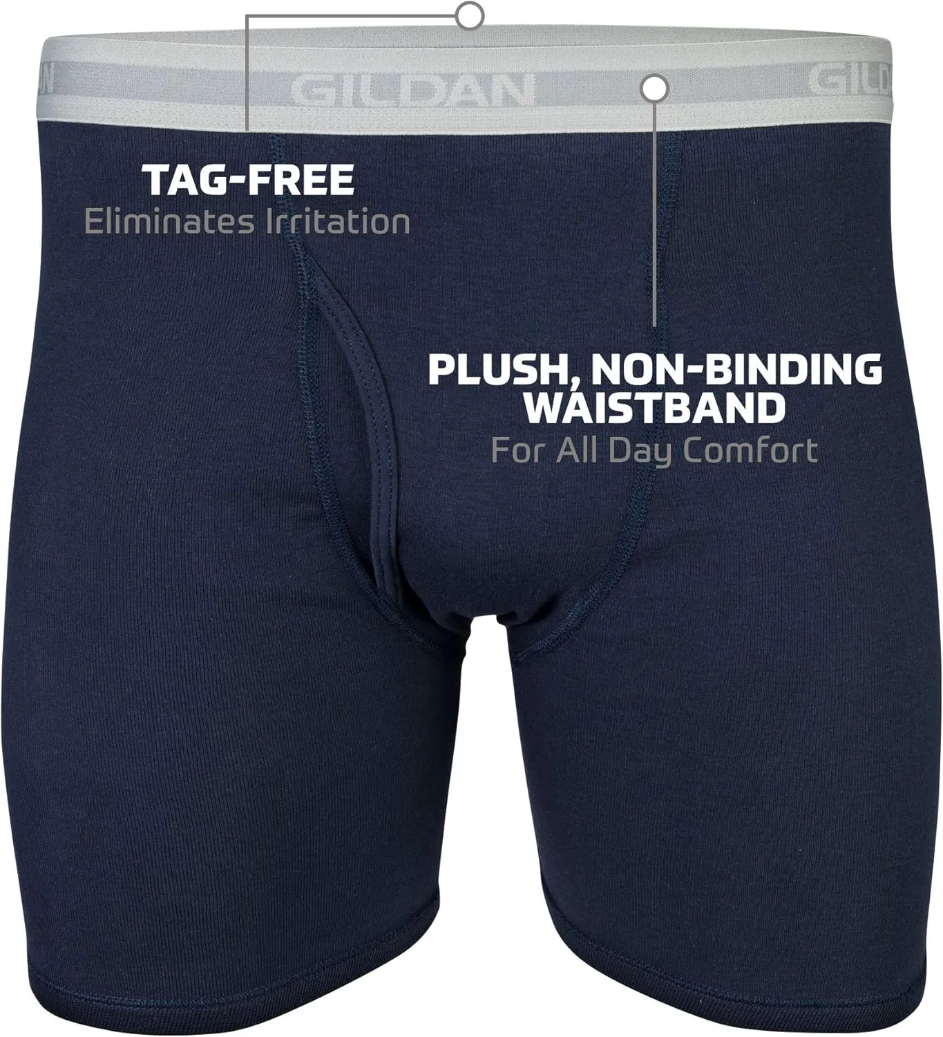 Gildan Men's Underwear Boxer Briefs, Multipack