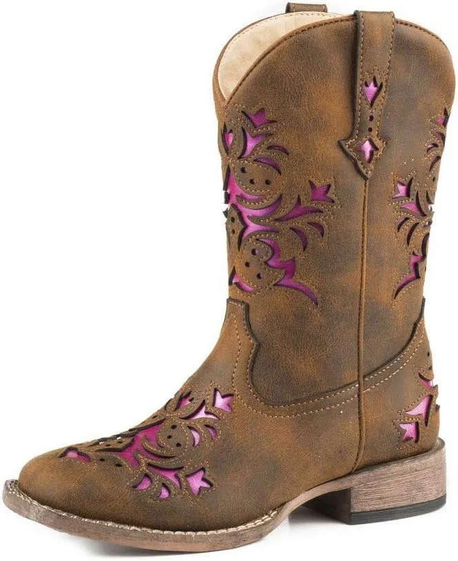 Girl's Lola (Toddler/Little Kid) Vintage Brown Vamp & Shaft 1 Little Kid