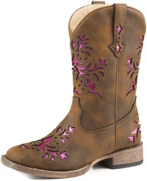 Girl's Lola (Toddler/Little Kid) Vintage Brown Vamp & Shaft 1 Little Kid