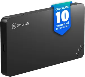 GlocalMe U3 4G LTE Mobile Hotspot, Portable WiFi Hotspot for Travel in 200  Countries, No SIM Card Needed, 10 Connected Devices and Global 1GB Data 90 Days, Pocket WiFi Hotspot Device (U3 Black)