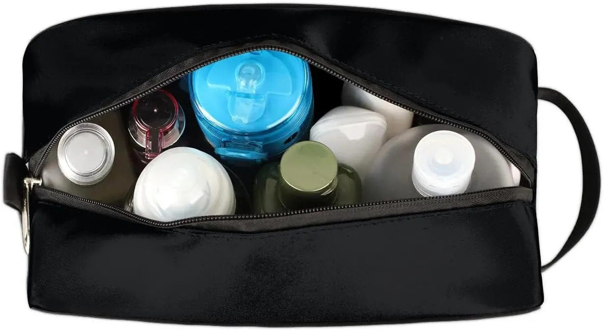 Gold Football Boys Travel Toiletry Bag, Kids Waterproof Hanging Dopp Kit, Wash Bag with Large Capacity for Travel, Sports, Shower