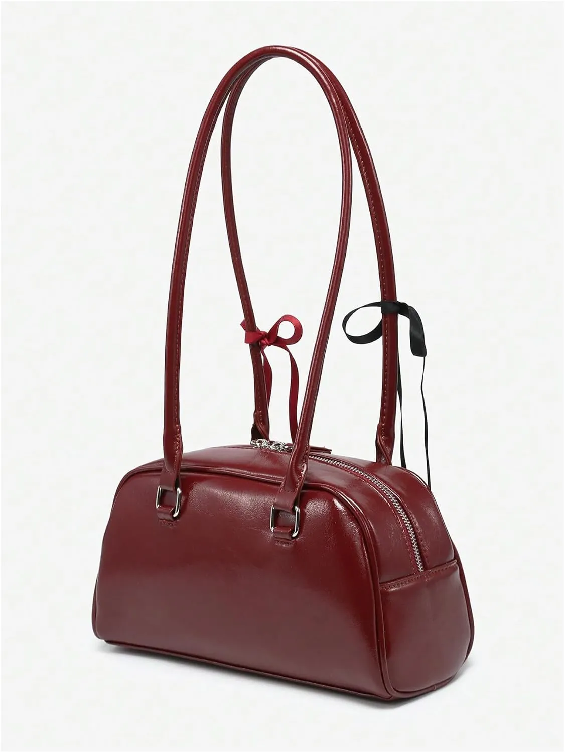 GORGLITTER Women's Y2k Coquette Purse Bow Kawaii Shoulder Bag Ita Bag Faux Leather Tote Bag